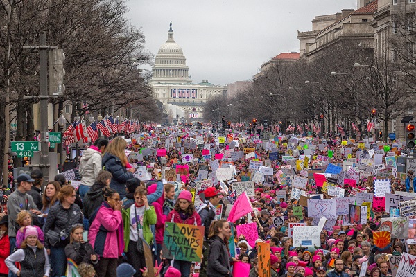 The 2017 Women’s March in Washington, DC.